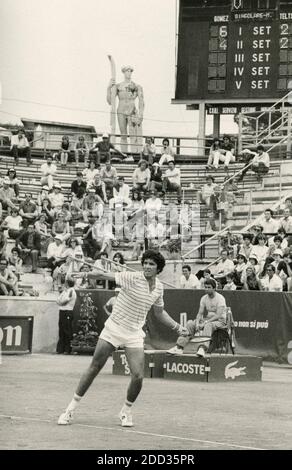 Il tennista ecuadoriano Andres Gomez, anni ottanta Foto Stock