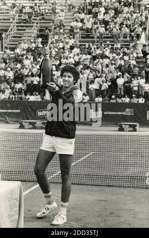 Il tennista ecuadoriano Andres Gomez, anni ottanta Foto Stock