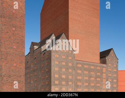 Berufen, Innenhafen, Landesarchiv Berufen, 2010-2013 von Dienstleistungen Ortner-Ortner erbaut. Umbau eines historiischen Speichers zum M. Foto Stock