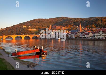 Geografia / viaggio, Germania, Baden-Wuerttemberg, Heidelberg, vista su Heidelberg, Baden pianura del Reno, El, diritti aggiuntivi-clearance-Info-non-disponibile Foto Stock