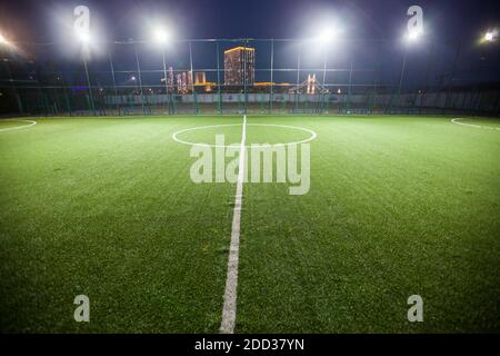 Campo da calcio a cinque gabbie Foto Stock