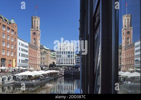 Geografia / viaggio, Germania, Amburgo, Amburgo, vecchi postali sulla flotta di Bleichenfleet, Speicherstadt, diritti aggiuntivi-clearance-Info-non-disponibile Foto Stock