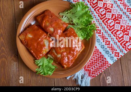 Balandeliai - Lituania i cavoli sono riempiti di carne macinata Foto Stock