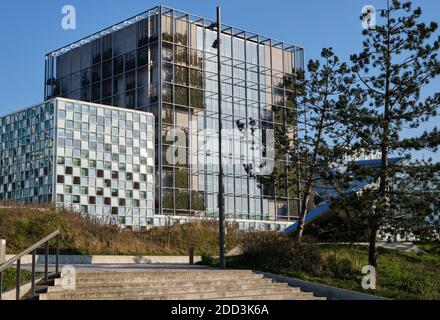 Il Tribunale penale internazionale (ICC) dell'Aia, Paesi Bassi Foto Stock