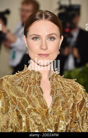 Evan Rachel Wood frequentare l'Istituto Costume beneficiare al Metropolitan Museum of Art per celebrare l'apertura dei corpi celesti: La moda e l'immaginazione cattolica. The Metropolitan Museum of Art, New York City, New York, 7 maggio 2018. Foto di Lionel Hahn/ABACAPRESS.COM Foto Stock