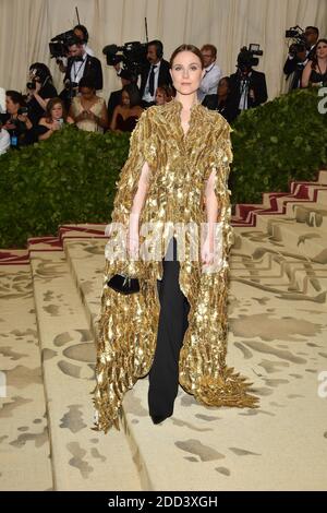 Evan Rachel Wood frequentare l'Istituto Costume beneficiare al Metropolitan Museum of Art per celebrare l'apertura dei corpi celesti: La moda e l'immaginazione cattolica. The Metropolitan Museum of Art, New York City, New York, 7 maggio 2018. Foto di Lionel Hahn/ABACAPRESS.COM Foto Stock