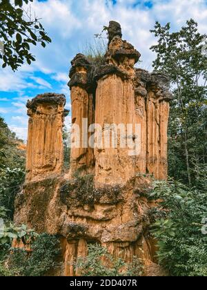 Parco Nazionale del Chor Canyon di PHA nella provincia di Chiang mai, Thailandia. Foto di alta qualità Foto Stock