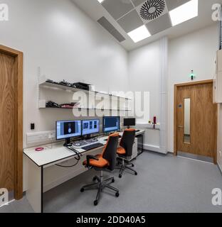 Laboratorio CTEM presso il National Physical Laboratory di Teddington, Londra, Inghilterra. Foto Stock