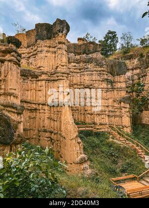 Parco Nazionale del Chor Canyon di PHA nella provincia di Chiang mai, Thailandia. Foto di alta qualità Foto Stock