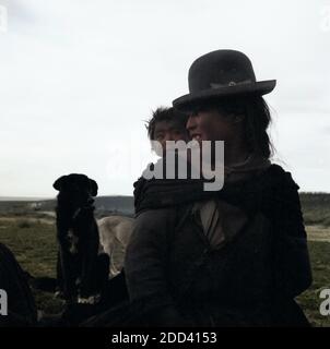 Seri: Menschen um den Ttitcaca vedere, Perù 1960er Jahre. Serie: persone intorno al lago Titicaca, Perù 1960s. Foto Stock