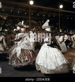 Karneval in Rio de Janairo, Brasilien 1966. Il carnevale di Rio de Janairo, brasile 1966. Foto Stock