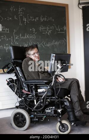 GRAN BRETAGNA /Cambridge/Stephen Hawking Professore Lucasiano di Matematica a Cambridge. Foto Stock