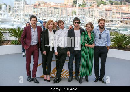 L'attore Chino Darin, l'attrice Cecilia Roth, l'attore Lorenzo ferro, il regista Luis Ortega, l'attrice Mercedes Moran e l'attore Peter Lanzani partecipano alla fotocellula per 'El Angel' durante il 71esimo Festival annuale del Cinema di Cannes al Palais des Festivals il 11 maggio 2018 a Cannes, Francia. Foto di David Boyer/ABACAPRESS.COM Foto Stock