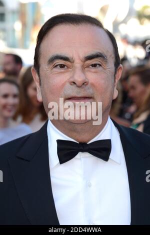 CEO di Renault Carlos Ghosn alla Premiere Les Eternels tenutasi al Palais des Festivals nell'ambito del 71esimo Festival annuale del Cinema di Cannes il 11 maggio 2018 a Cannes, Francia. Foto di Aurore Marechal/ABACAPRESS.COM Foto Stock