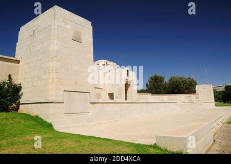 Cimitero militare britannico per i soldati uccisi in Palestina al momento del mandato britannico sul monte Sion a Gerusalemme. Foto Stock