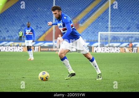 VASCO REGINI (Sampdoria) durante Sampdoria vs Bologna, Serie a di calcio italiana, Genova, Italia, 22 Nov 2020 - Photo .LM/Danilo Vigo Foto Stock