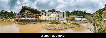 Onsen giapponese a Monchan, Mae Rim, provincia di Chiang mai, Thailandia Foto Stock