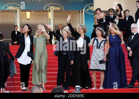 Il Ministro francese della cultura Francoise Nyssen alla proiezione di "Girls of the Sun (Les Filles Du Soleil)" durante il 71esimo Festival annuale del cinema di Cannes al Palais des Festivals il 12 maggio 2018 a Cannes, nella Francia sudorientale. Foto di David Boyer/ABACAPRESS.COM Foto Stock