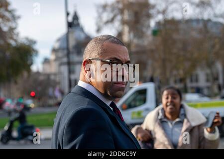 Londra, Regno Unito. 24 Nov 2020. James Cleverly MP è un politico conservatore britannico che è stato co-presidente del Partito conservatore insieme a ben Elliot dal 2019 al 2020. Ministro di Stato per il Medio Oriente e il Nord Africa Credit MP per Braintree, Credit: Ian Davidson/Alamy Live News Foto Stock