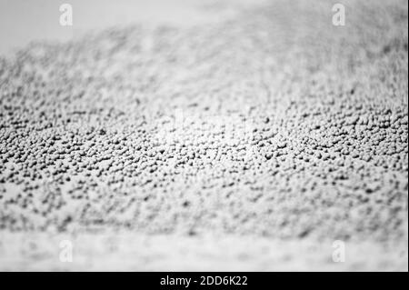 Foto in bianco e nero delle sfere di sabbia create da un granchio su Settanta Five Mile Beach, Fraser Island, Queensland, Australia Foto Stock