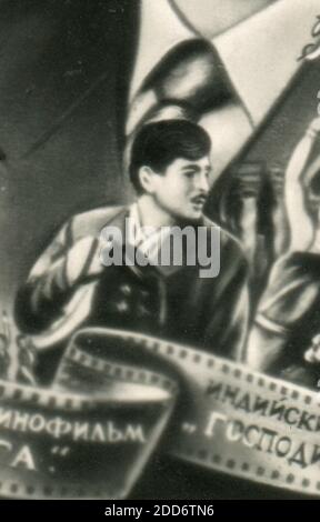 Raj Kapoor (Shrishti Nath Kapoor, 14 dicembre 1924 – 2 giugno 1988) è stato un . Vecchio vintage p Foto Stock