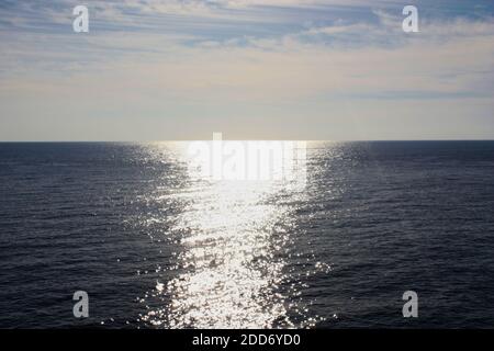 Paesaggio dell'isola, spiaggia, bella baia mare, Isole Baleari, Maiorca, Spagna, Mar Mediterraneo. Foto Stock