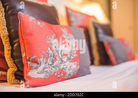 Camera da letto al Krista Hotel Boutique, sistemazione nel quartiere di Palermo Hollywood, Buenos Aires, Argentina, Sud America Foto Stock