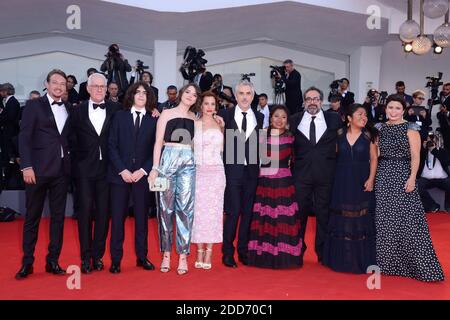 Gabriela Rodriguez, Nancy Garcia Garcia, ospite, Yalitza Aparicio, Alfonso Cuaron, Marina de Tavira, Tess Bu Cuaron, Olmo Teodoro Cuaron, David Linde e Nicolas Celis partecipano alla Roma Premiere nell'ambito del 75° Festival Internazionale del Cinema di Venezia (Mostra) che si terrà a Venezia il 30 agosto 2018. Foto di Aurore Marechal/ABACAPRESS.COM Foto Stock