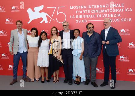 Celis di NicolaÂÂ‡, Gabriela Rodriguez, Nancy GarciÂÂ a Garcia, Marina de Tavira, Alfonso CuarÂÂ-ON, Yalitza Aparicio, ospite e David Linde partecipano al Roma Photocall nell'ambito del 75° Festival Internazionale del Cinema di Venezia (Mostra) che si terrà a Venezia il 30 agosto 2018. Foto di Aurore Marechal/ABACAPRESS.COM Foto Stock