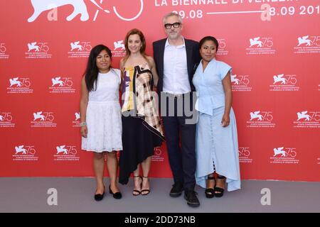 Nancy Garcia Garcia, Marina de Tavira, Alfonso Cuaron e Yalitza Aparicio partecipano al Roma Photocall nell'ambito del 75° Festival Internazionale del Cinema di Venezia (Mostra) a Venezia il 30 agosto 2018. Foto di Aurore Marechal/ABACAPRESS.COM Foto Stock
