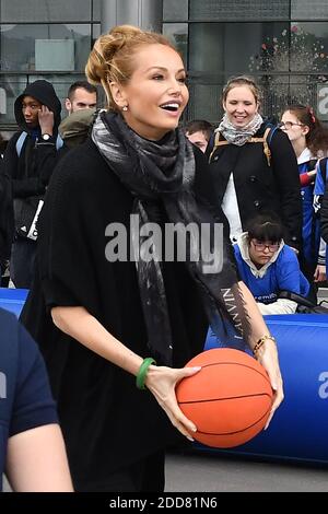 Adriana Karembeu assiste 3000 bambini a sostegno di Parigi 2024 allo Stade de France il 16 maggio 2018 a Parigi, Francia. Foto di Laurent Zabulon/ABACAPRESS.COM Foto Stock