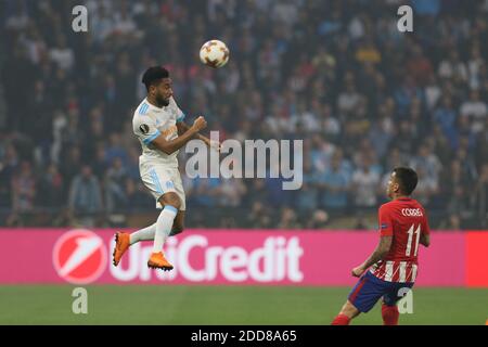 Marseille Jordan Amavi durante la finale della partita di calcio della UEFA Europa League : Olympique de Marseille vs Atletico Madrid allo stadio di Lione Francia il 16 maggio 2018. Foto di Guillaume Chagnard/ABACAPRESS.COM Foto Stock