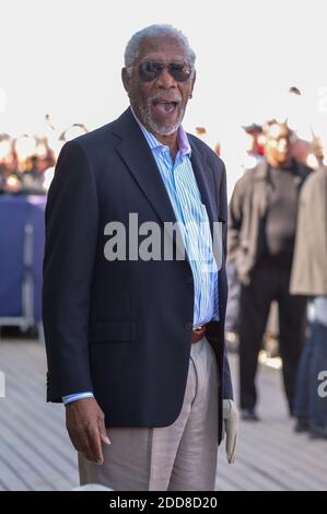 Morgan Freeman partecipa a una fotocellula durante il 44° Festival del film americano di Deauville, in Francia, il 7 settembre 2018. Foto di Julien Reynaud/APS-Medias/ABACAPRESS.COM Foto Stock