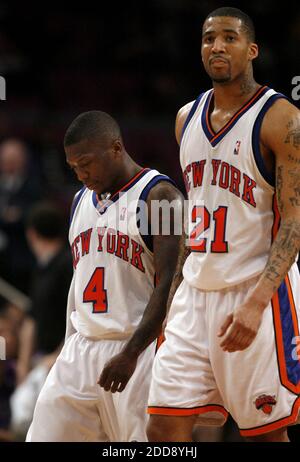 NESSUN FILM, NESSUN VIDEO, NIENTE TV, NESSUN DOCUMENTARIO - New York Knicks Foto Stock