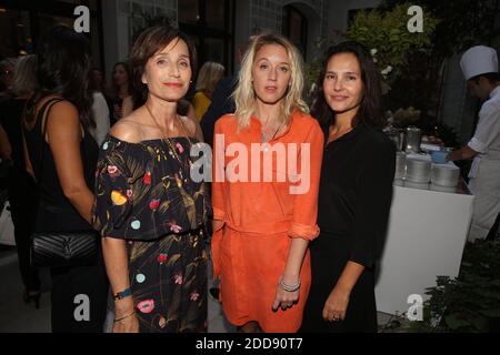 Kristin Scott Thomas, Ludivine Sagnier et Virginie Ledoyen lors de l'ouverture du Spa Akasha de l'hotel Lutetia en partenariat avec Carita a Paris, France, le 10 Settembre 2018. Foto di Jerome Domine/ABACAPRESS.COM Foto Stock