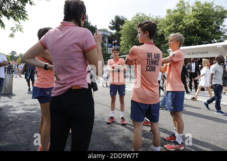 Illustrazione del French Tennis Open 2018, allo stadio Roland-Garros, Parigi, Francia, il 27 maggio 2018. Foto di Henri Szwarc/ABACAPRESS.COM Foto Stock