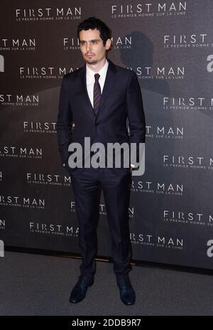 Damien Chazelle partecipa alla prima di 'primo uomo' a Parigi, Francia, il 25 settembre 2018. Foto di Alain Apaydin/ABACAPRESS.COM Foto Stock