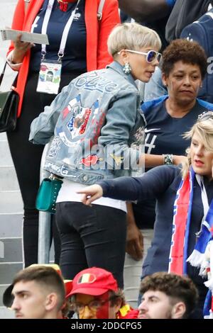 Isabelle Matuidi durante la partita semifinale della Coppa del mondo FIFA Russia 2018, Francia contro Belgio nello stadio di San Pietroburgo, San Pietroburgo, Russia, il 10 luglio 2018. La Francia ha vinto 1-0. Foto di Henri Szwarc/ABACAPRESS.COM Foto Stock