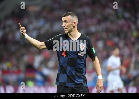 Ivan Perisic in Croazia durante la semifinale della Coppa del mondo FIFA 2018 Inghilterra contro Croazia allo stadio Luzhniki di Mosca, Russia, il 11 luglio 2018. La Croazia ha battuto l'Inghilterra 2-1 per qualificarsi per la finale. Foto di Christian Liegi/ABACAPRESS.COM Foto Stock