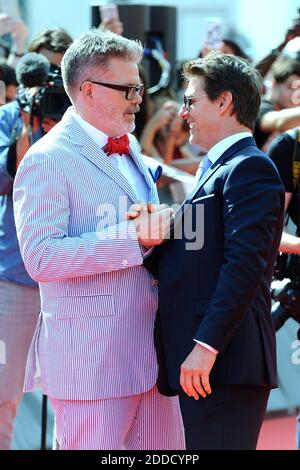 Il Direttore Christopher McQuarrie e Tom Cruise partecipano alla Global Premiere of Mission: Impossible - Fallout al Palais de Chaillot di Parigi, Francia, il 12 luglio 2018. Foto di Aurore Marechal/ABACAPRESS.COM Foto Stock