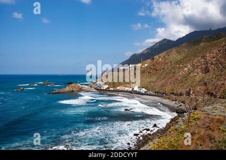 Spagna, Provincia di Santa Cruz de Tenerife, Taganana, villaggio appartato sulla riva dell'isola di Tenerife Foto Stock