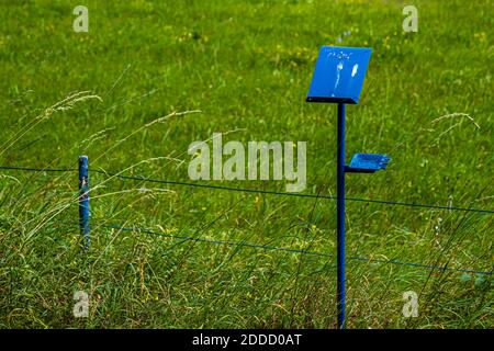 Campo da golf da tavolo fatiscente a Bad Kissingen, Germania Foto Stock