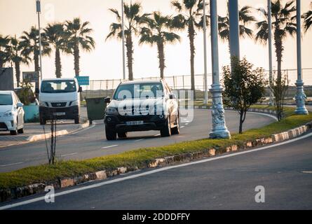 Batumi. Georgia - 16 ottobre 2020: Mercedes sulle strade di Batumi Foto Stock