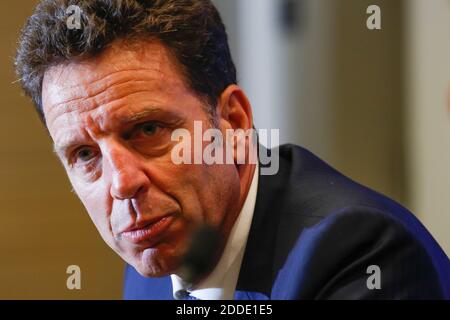 Geoffroy Roux de Bezieux Presidente del MEDEF. Parigi Francia, le 29 juin 2018. Foto di Vernier/JBV News/ABACAPRESS.COM Foto Stock