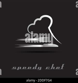 Vector Speedy Chef Illustrazione Vettoriale