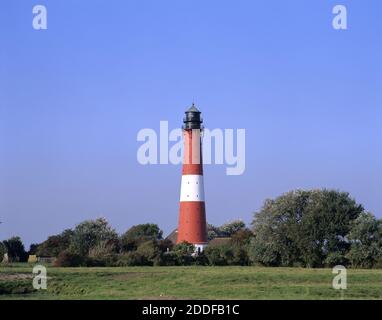 Geografia / viaggio, Germania, Schleswig-Holstein, Isola di Pellworm, faro a dell'isola di Pellworm, No, diritti aggiuntivi-clearance-Info-non-disponibile Foto Stock