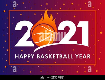 Basket buon Natale e felice anno nuovo di lusso Sport biglietto di auguri. Palla  di basket come una palla di Natale su sfondo. Illustrazione vettoriale  Immagine e Vettoriale - Alamy