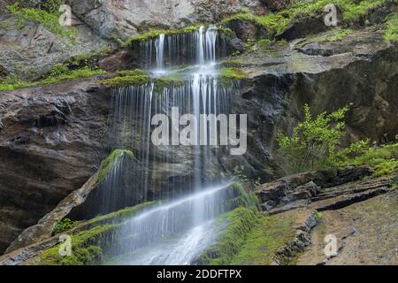 Geografia / viaggio, Germania, Baviera, Ramsau, Cascate nel Wimbachklamm, Ramsau vicino Berchtesgaden, Up, diritti aggiuntivi-clearance-Info-non-disponibile Foto Stock