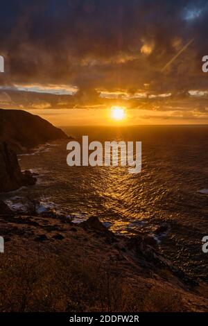 Tramonto di Porto Santo - Fonte da Areia Foto Stock