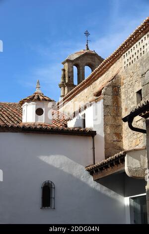 Parador a Trujillo. Ricavato dal cortile dell'ex convento di Santa Clara. Renaissance Town.Extremadura, nella provincia di Caceres, Spagna. Foto Stock